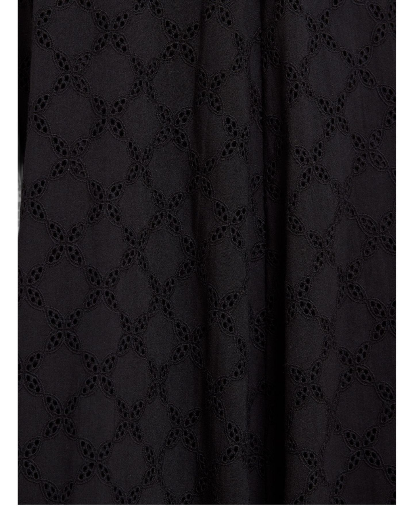 Женское платье Needle & Thread Marisol Square-Neck Short-Sleeve Cotton Broderie Gown, цвет: Угольно-чёрный — фото 2