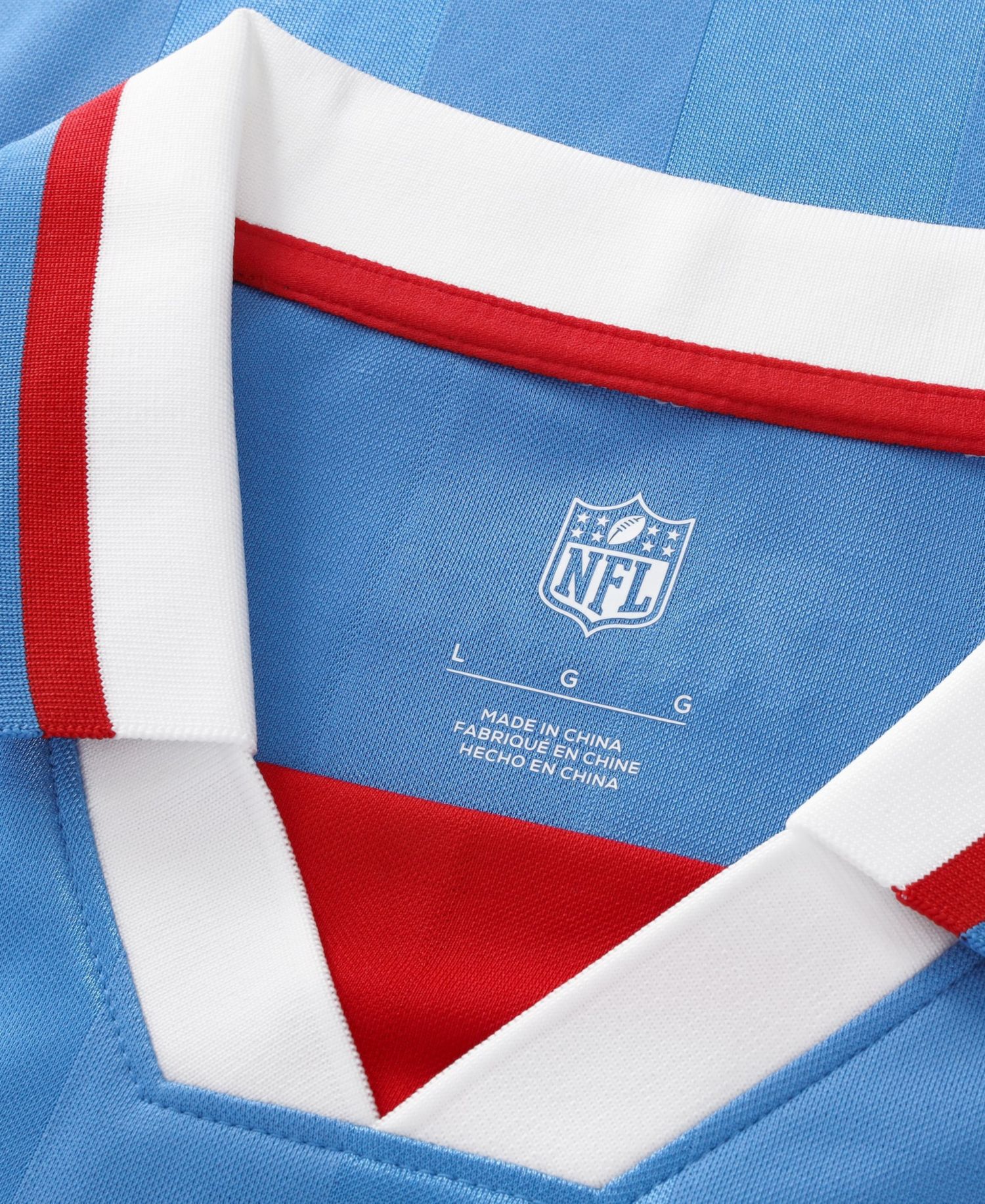 Big Boys and Girls Light Blue Tennessee Titans Football x Football V-Neck Fan Jersey
