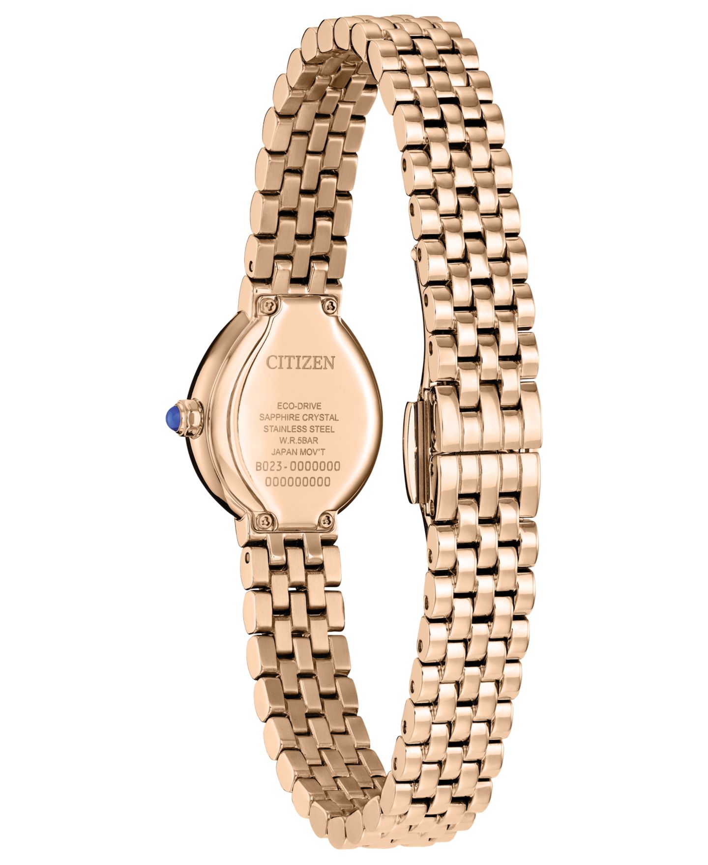 Женские часы Citizen Mini Rainell Rose Gold-Tone Stainless Steel Bracelet Watch 20mm — фото 3