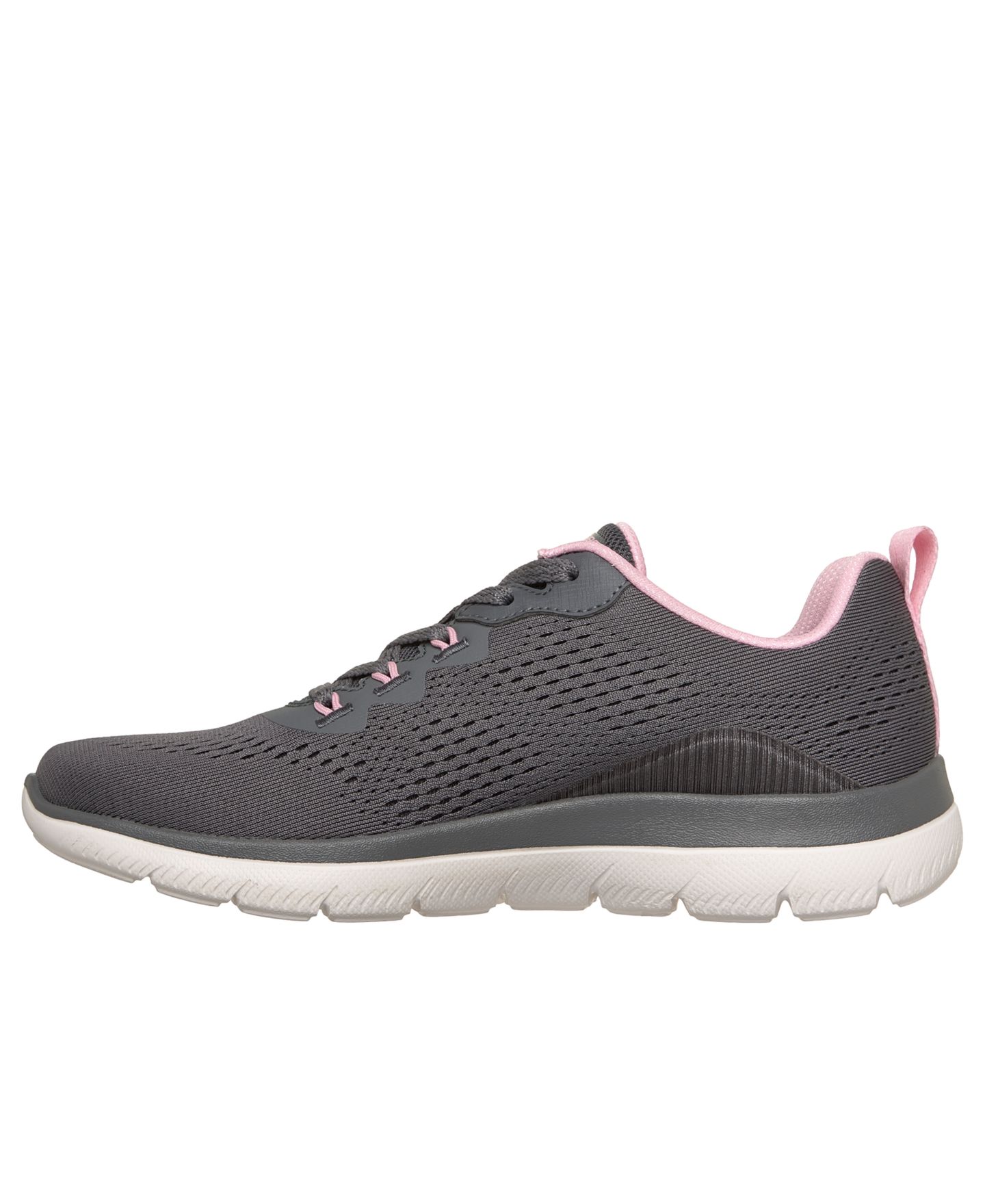 Женские кроссовки Skechers Slip-Ins: Arch Fit Summits - Daily Flow Sneakers Wide Width, цвет: Розовый / Графитовый — фото 2