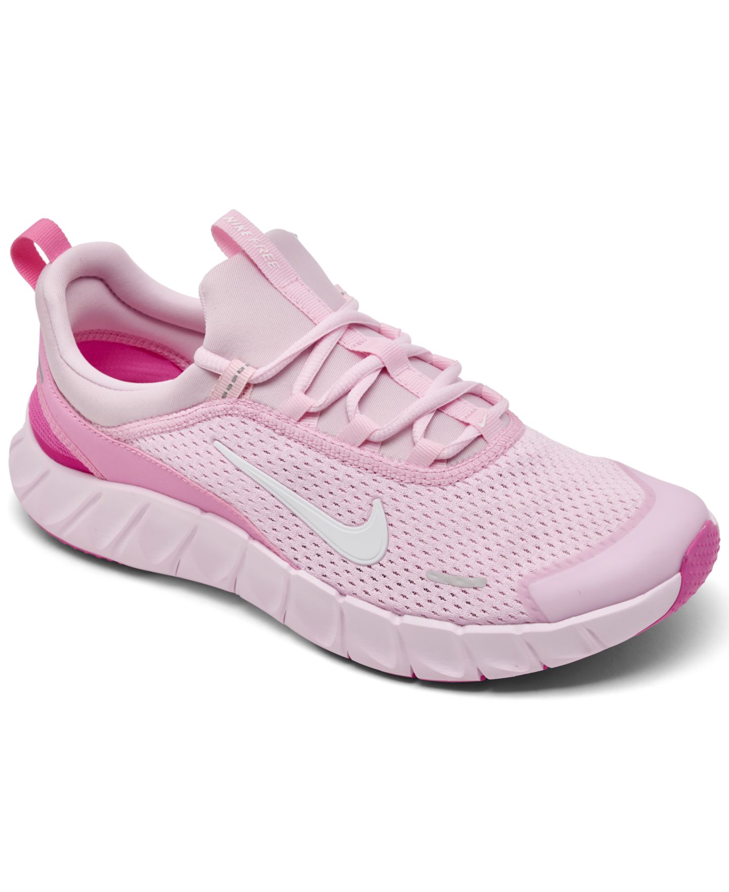 Детские беговые кроссовки Nike Free Ride, цвет: Розовый — фото 1