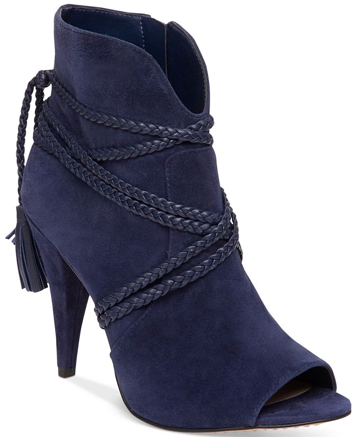 Vince Camuto Astan Braided-Strap Booties - Macy's
