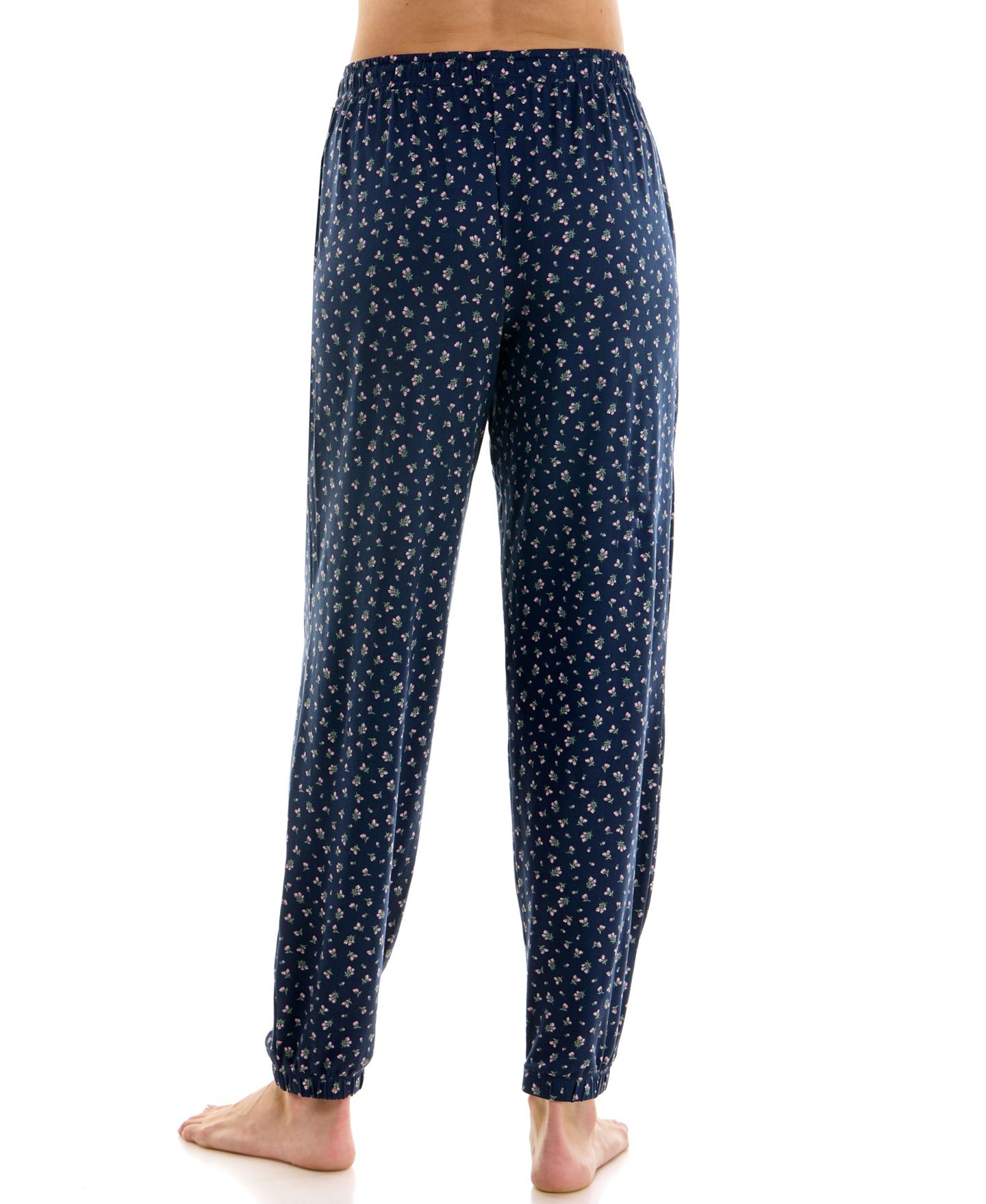 Женские брюки Roudelain Triple Soft Knit Print Jogger Pants, 29" Inseam, цвет: Itsy Bitsy Ditsy/ Peacoat — фото 9