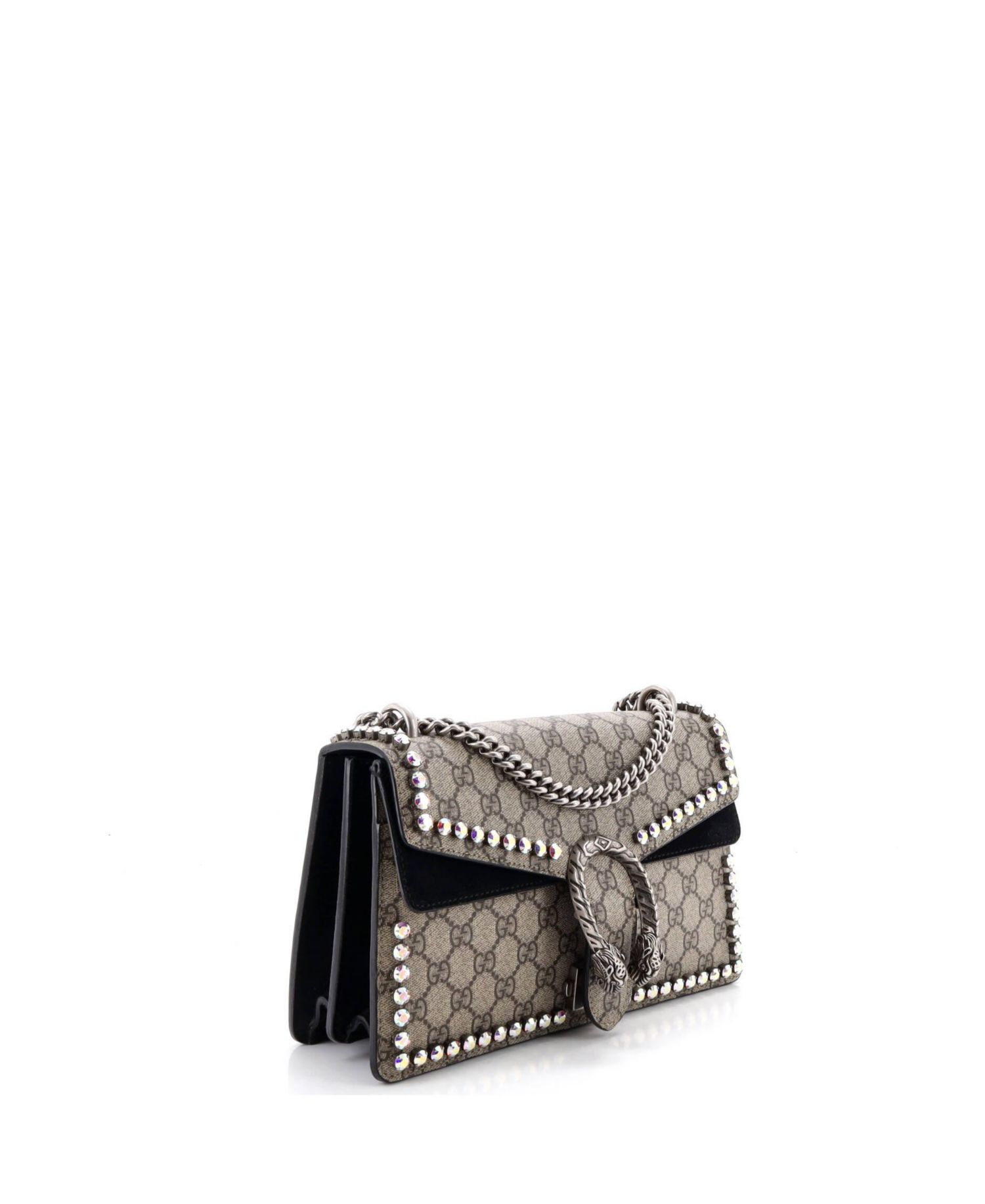 Medium Dionysus Bag Crystal Embellished GG Coated Canvas