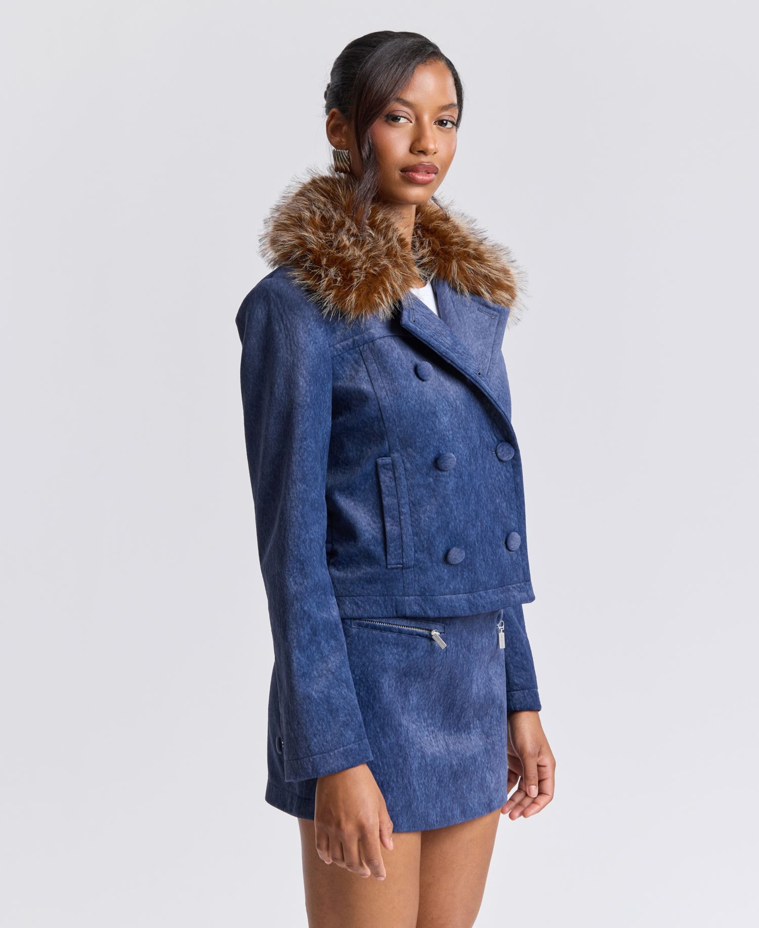 Women's Corduroy A-Line Mini Skirt