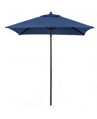 5 Ft Patio Square Market Table Umbrella with 4 Sturdy Ribs