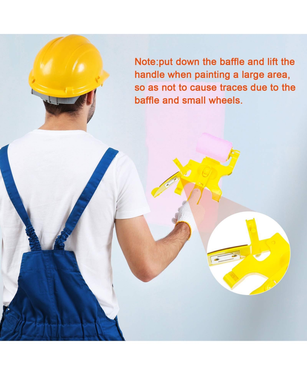 Xdovet Roller Brush Kit Handheld Tool Wall Ceiling Paint