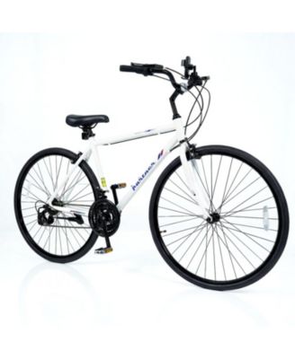 700C Aluminum Hybrid Bike with 18-Speed Shimano Drivetrain