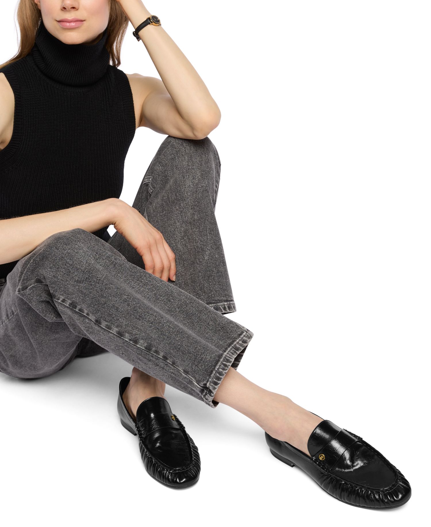 Women's Jennings Ruched Slip-On Loafers