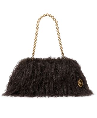 MICHAEL Goldie Large Cloud Frame Clutch Handbag