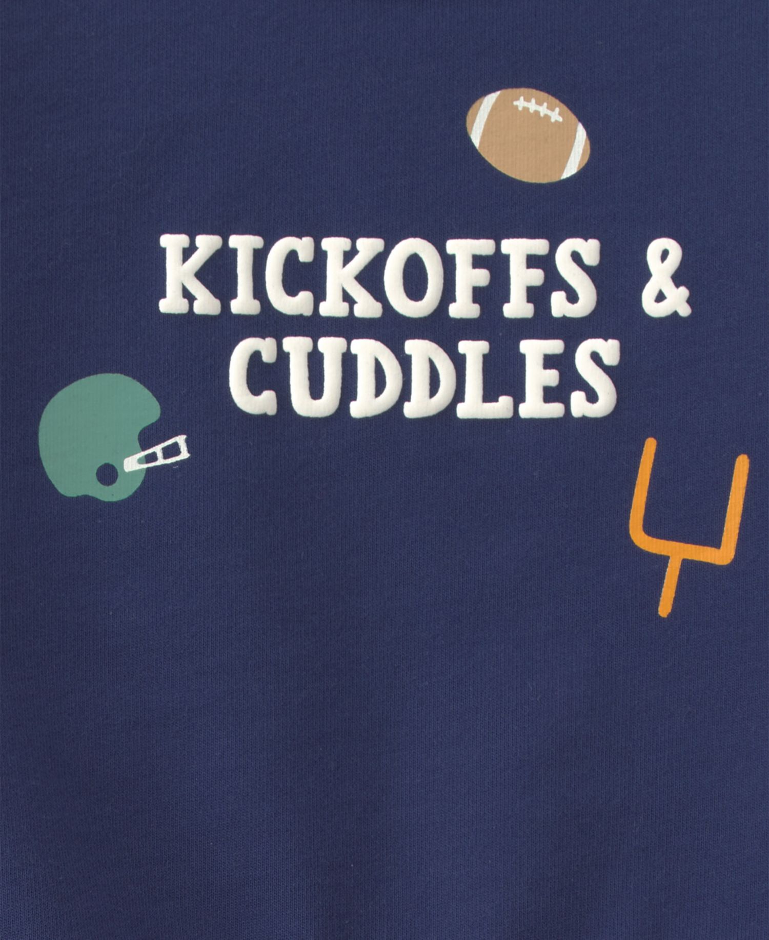 Baby Boys' Football Graphic French Terry Sweatshirt and Football Print Pants, 2-Piece Set