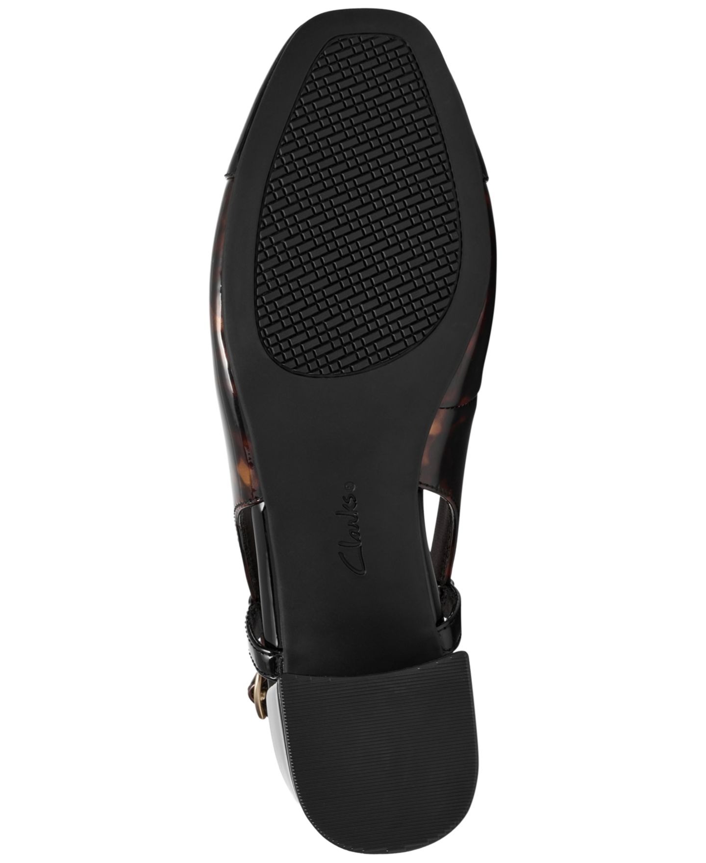 Женские туфли Clarks Iridessa Buckle Block Heel Pumps, цвет: Черепаховый ракушечный кожаный — фото 5