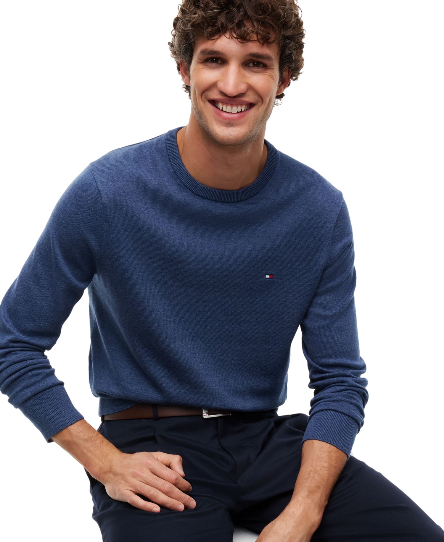 Men's Essential Cotton Crewneck Sweater