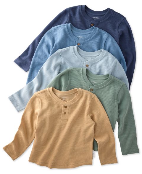 Футболки butterblu Payton Waffle Round Neck T-Shirt, 5- Pack для мальчиков-малышей, цвет: Terra