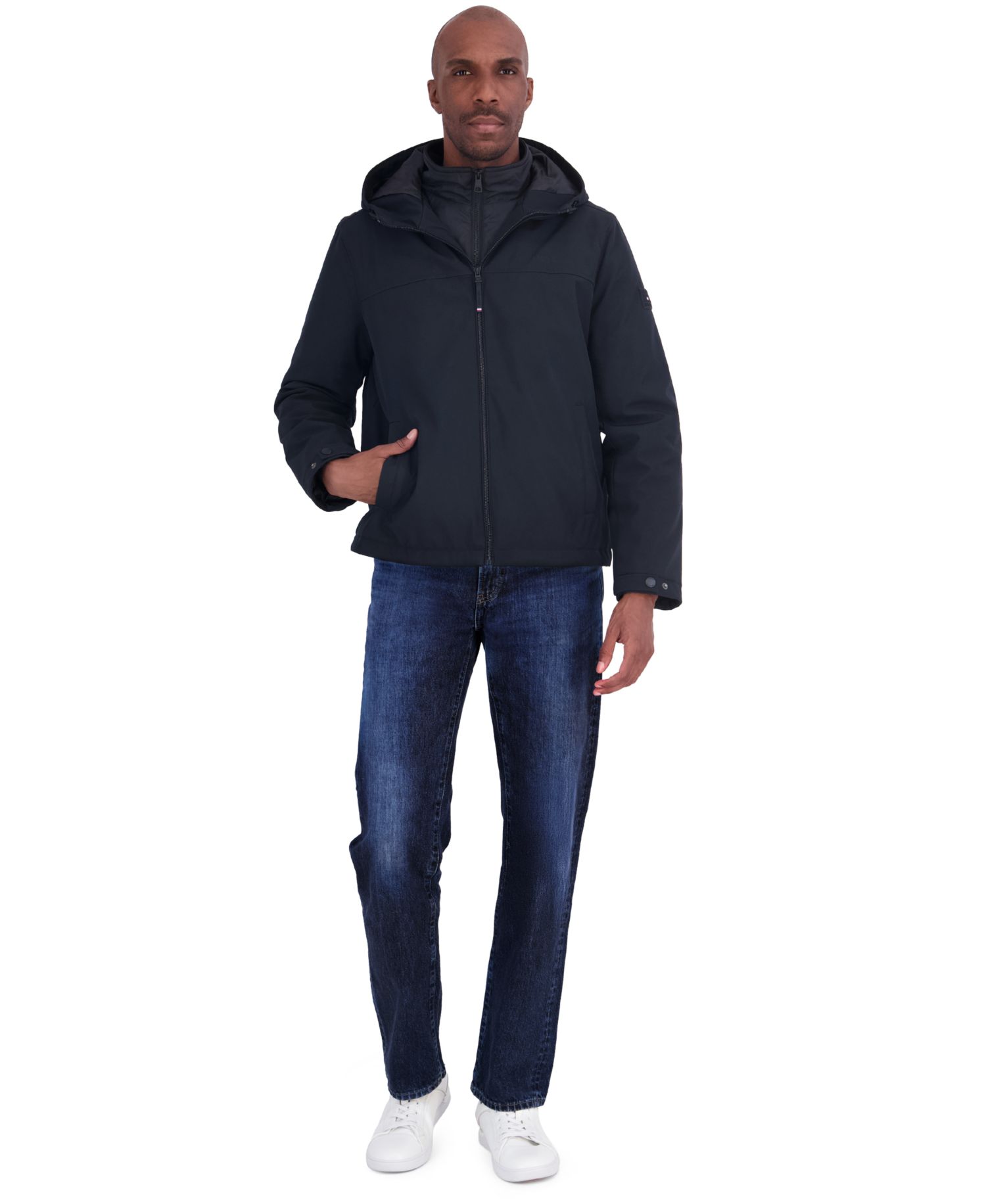 Men's Open Bottom Soft Shell Bib Jacket
