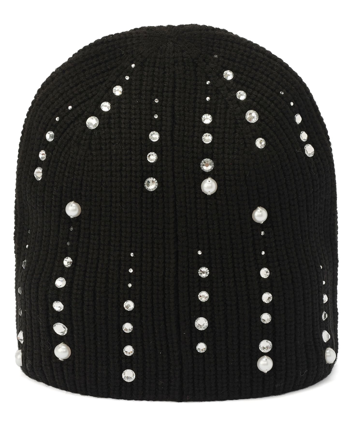 Женская шапка Kate Spade New York Drip Embellished Knit, цвет: Чёрный — фото 2