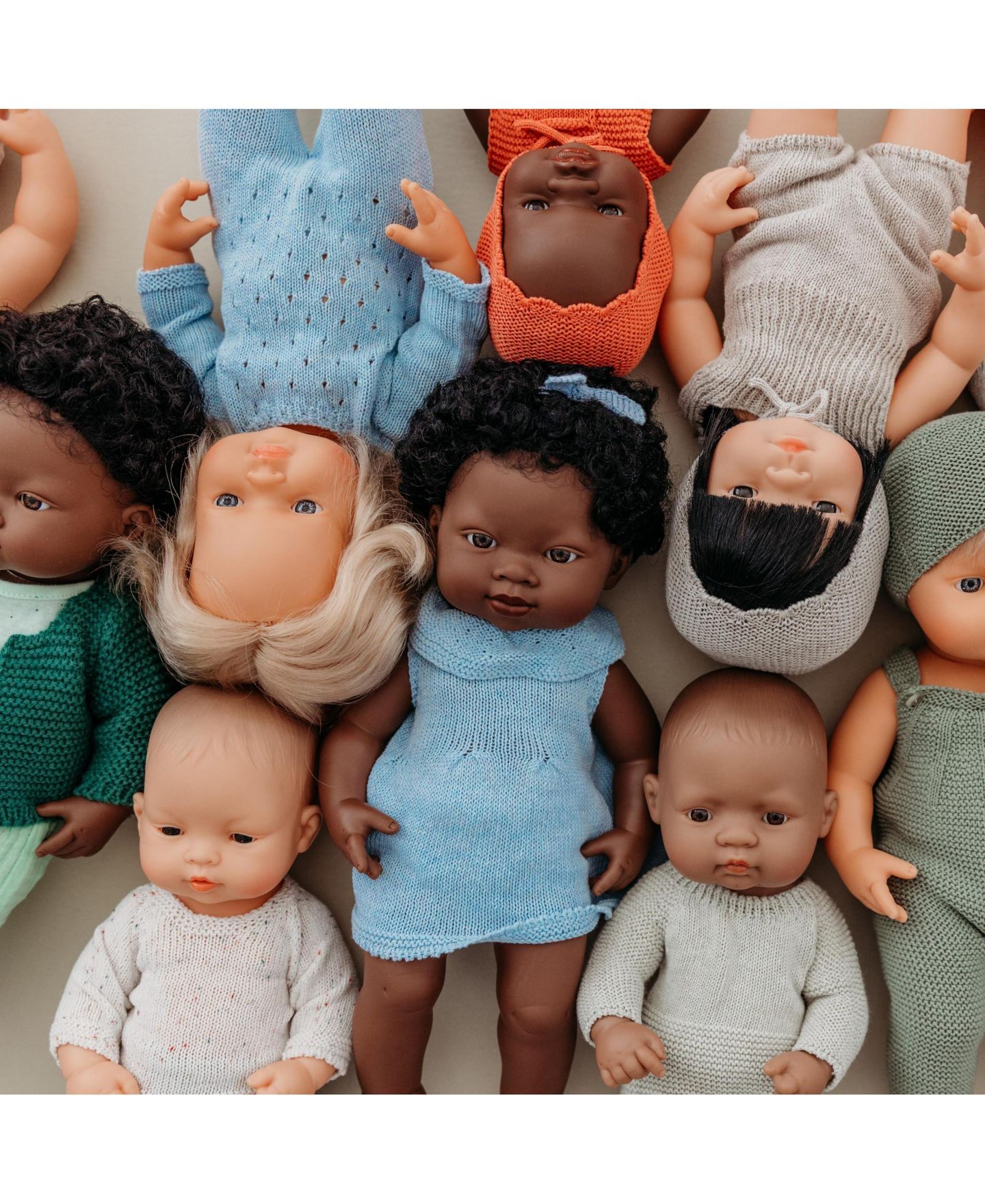 Детская кукла MINILAND Baby Girl Anatomically Correct Articulated 15" Baby Doll, Ages 10 Months+, цвет: Dark Skin — фото 10