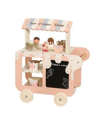 Wooden Ice Cream Truck Toy Set, Ages 3+
