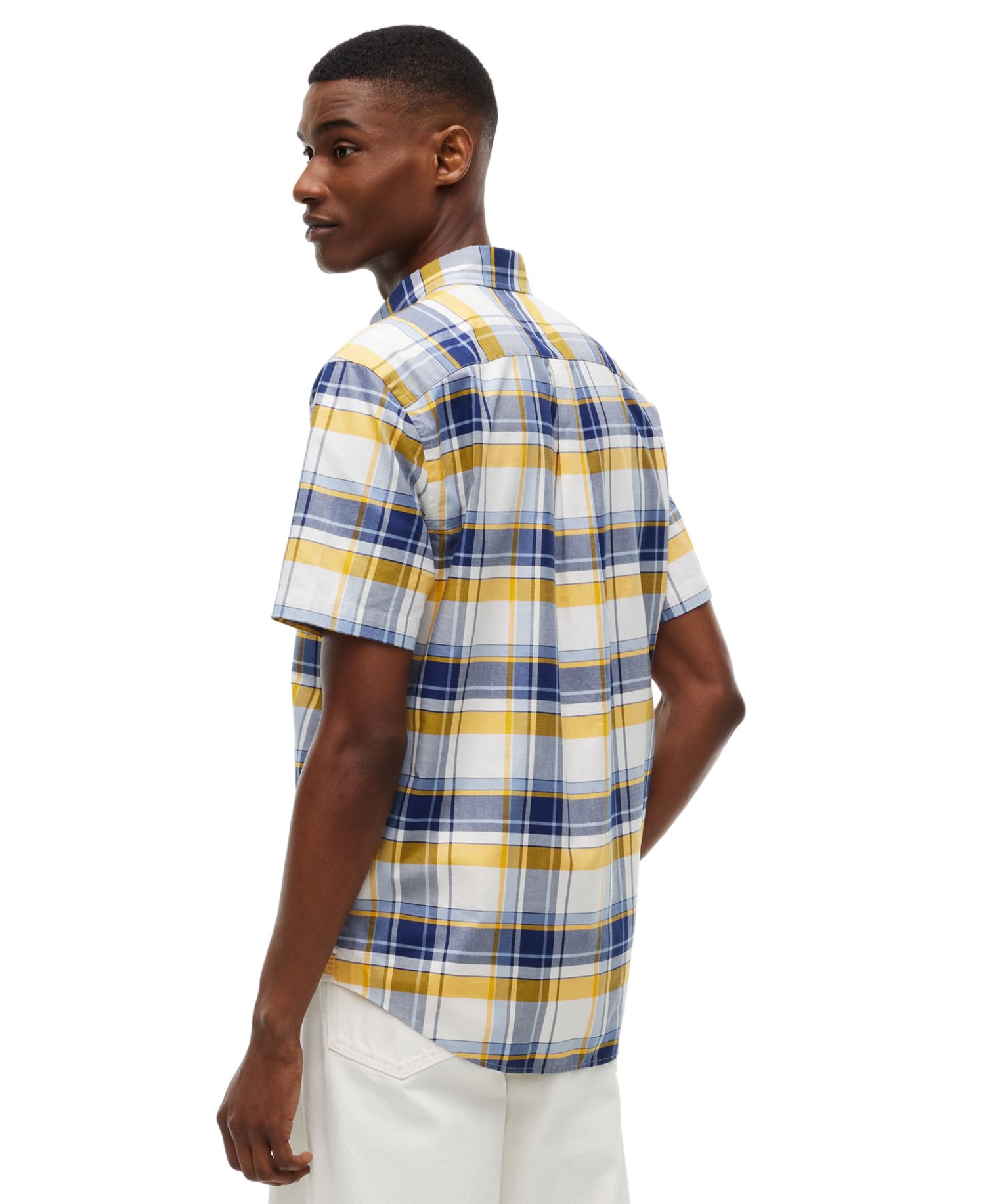 Men's Twill Big Check Regular-Fit Shirt