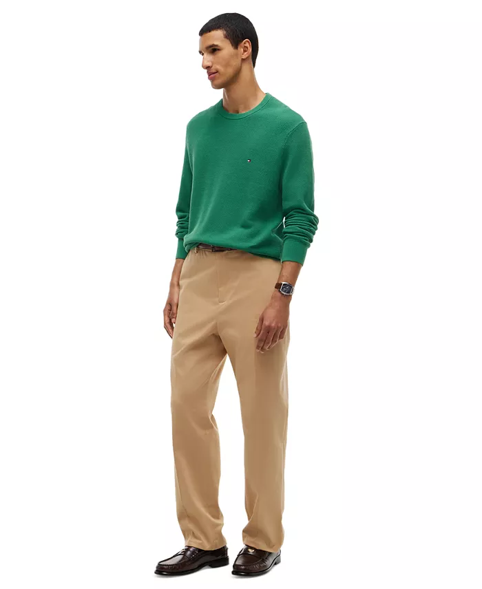 Men's Essential Texture Cotton Crewneck Sweater - thumbnail 2