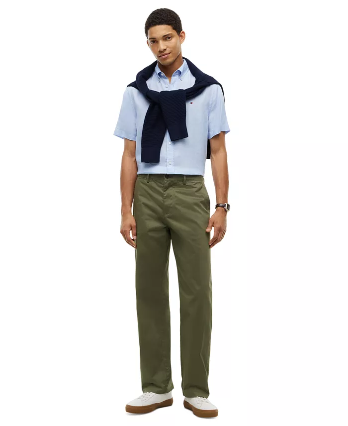Men's Regular-Fit Linen Short Sleeve Shirt - thumbnail 2