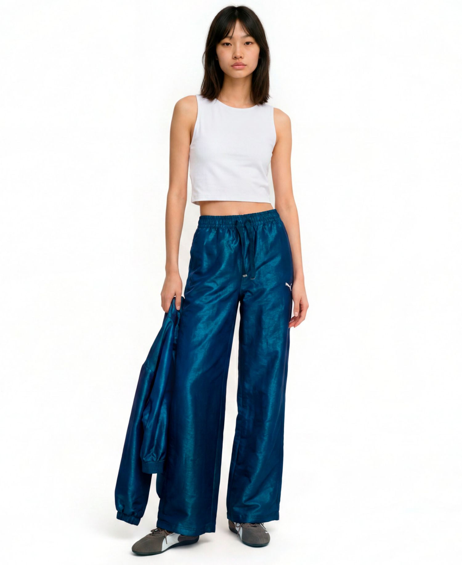 Women's Her Pearlized Wide-Leg Woven Pants