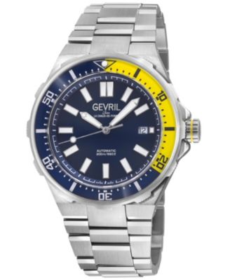 Men's Swiss Made Ticonic Swiss Automatic Silver Stainless Steel Bracelet Watch