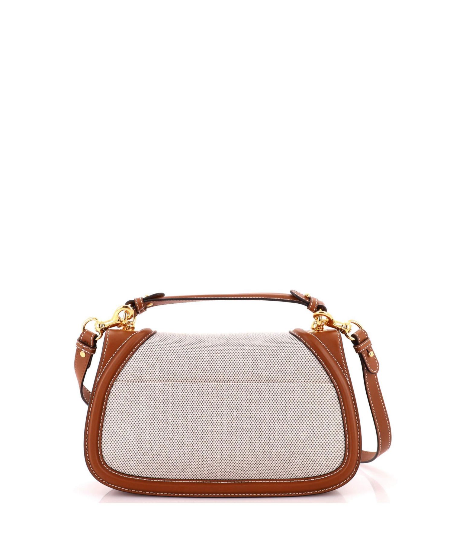 Medium Blondie NM Top Handle Bag Canvas with Leather
