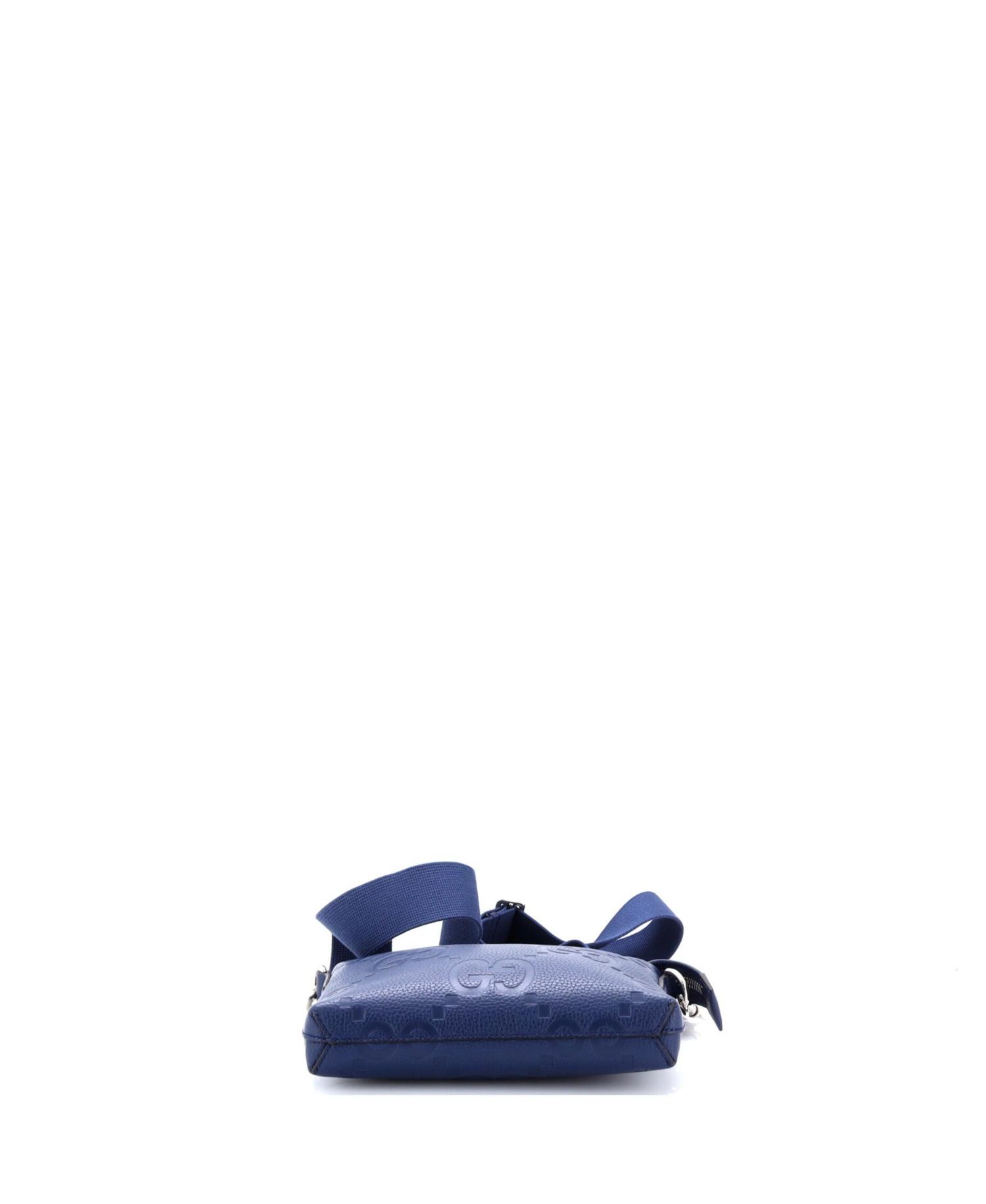 Small Zip Messenger Bag Jumbo GG Embossed Leather