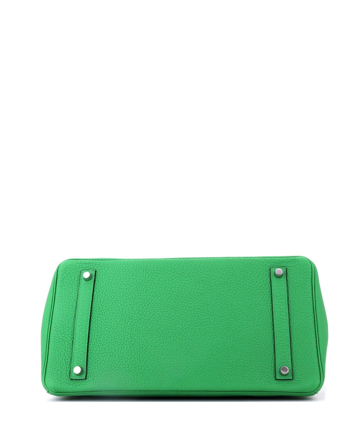 Pre-Owned Hermes Birkin 35 Handbag Green Togo with Palladium Hardware