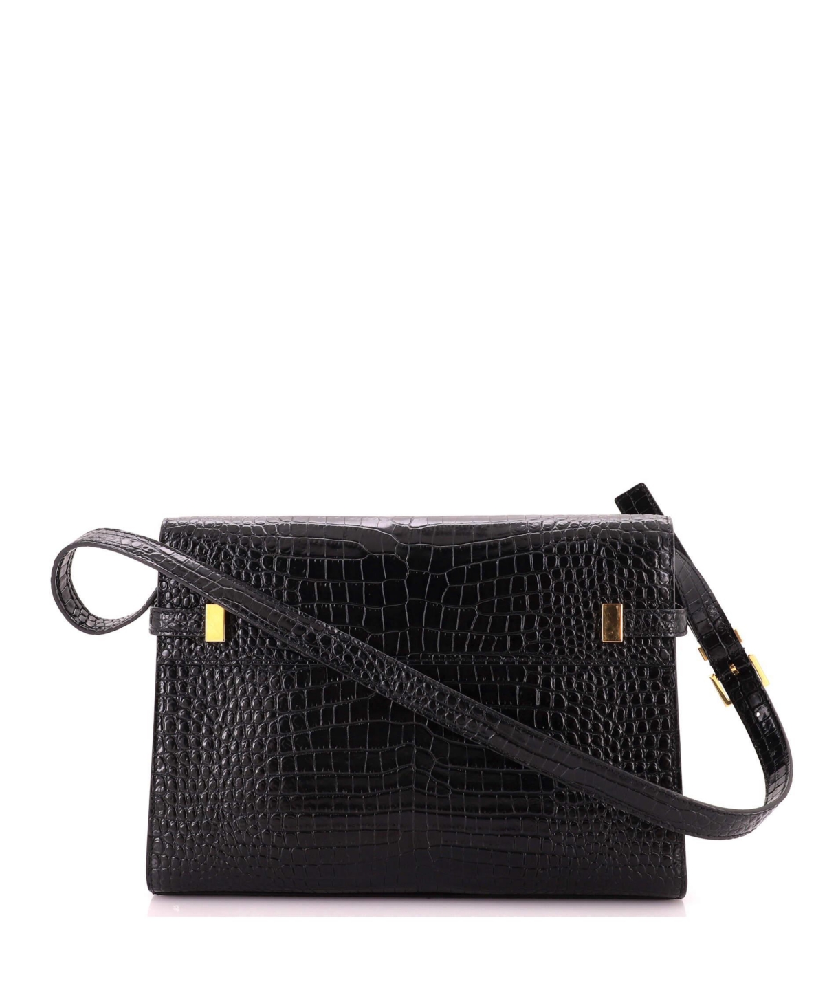 Pre-Owned Saint Laurent Medium Manhattan Shoulder Bag Embossed Leather