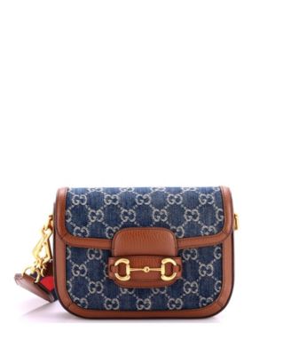 Mini Horsebit 1955 Shoulder Bag GG Denim