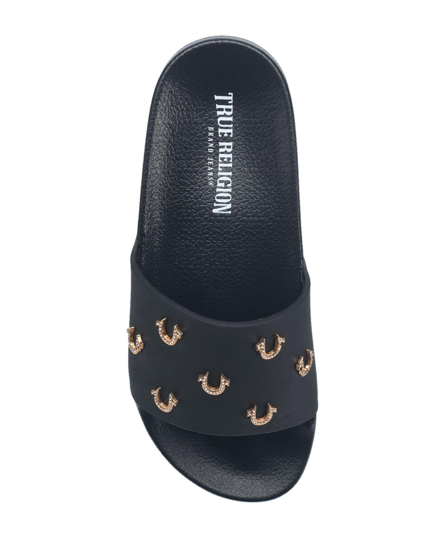 Little Girls Kash Bling Horseshoe Logo Slide