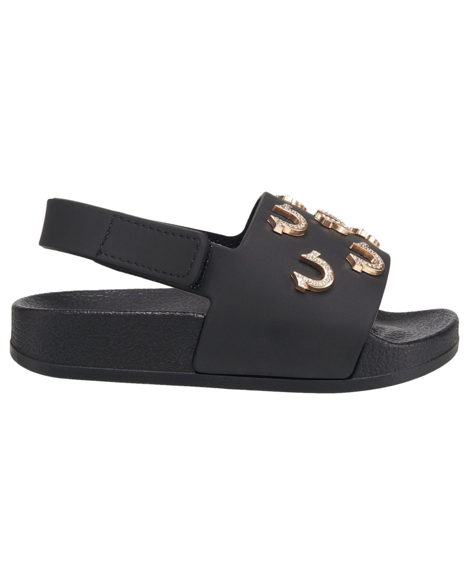 Big Girls 5-10 Kash Bling Horseshoe Logo Slide