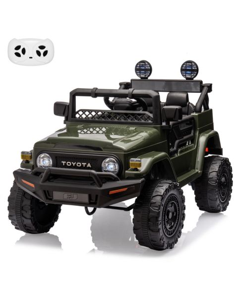 Детская игрушка homfan Licensed Toyota Electric Ride On Truck with Remote Control and LED Lights, Up to 66 lbs, Ages 3+, цвет: Зелёный