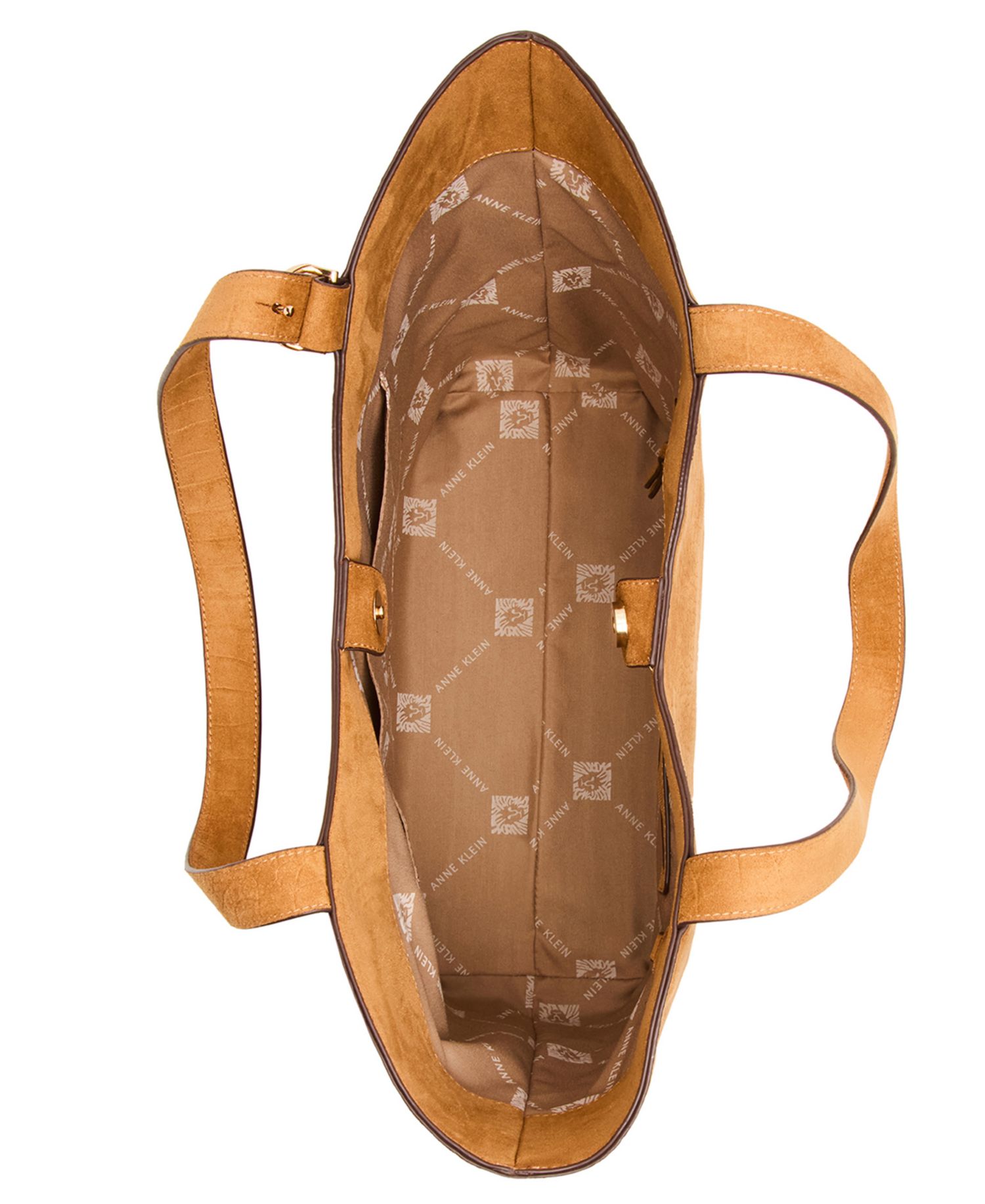 Faux Suede Croc Emboss Extra-Large Tote Handbag
