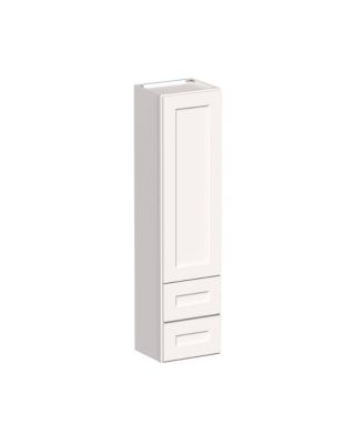Counter Linen Cabinet, Kitchen Cabinet with Solid Wood Frame, Soft-Close Hinges, Low-VOC, UV Finish