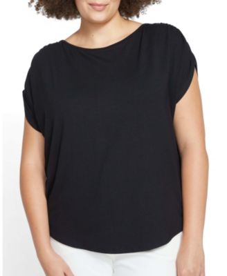 Plus Size Divine Jersey Gathered Tee