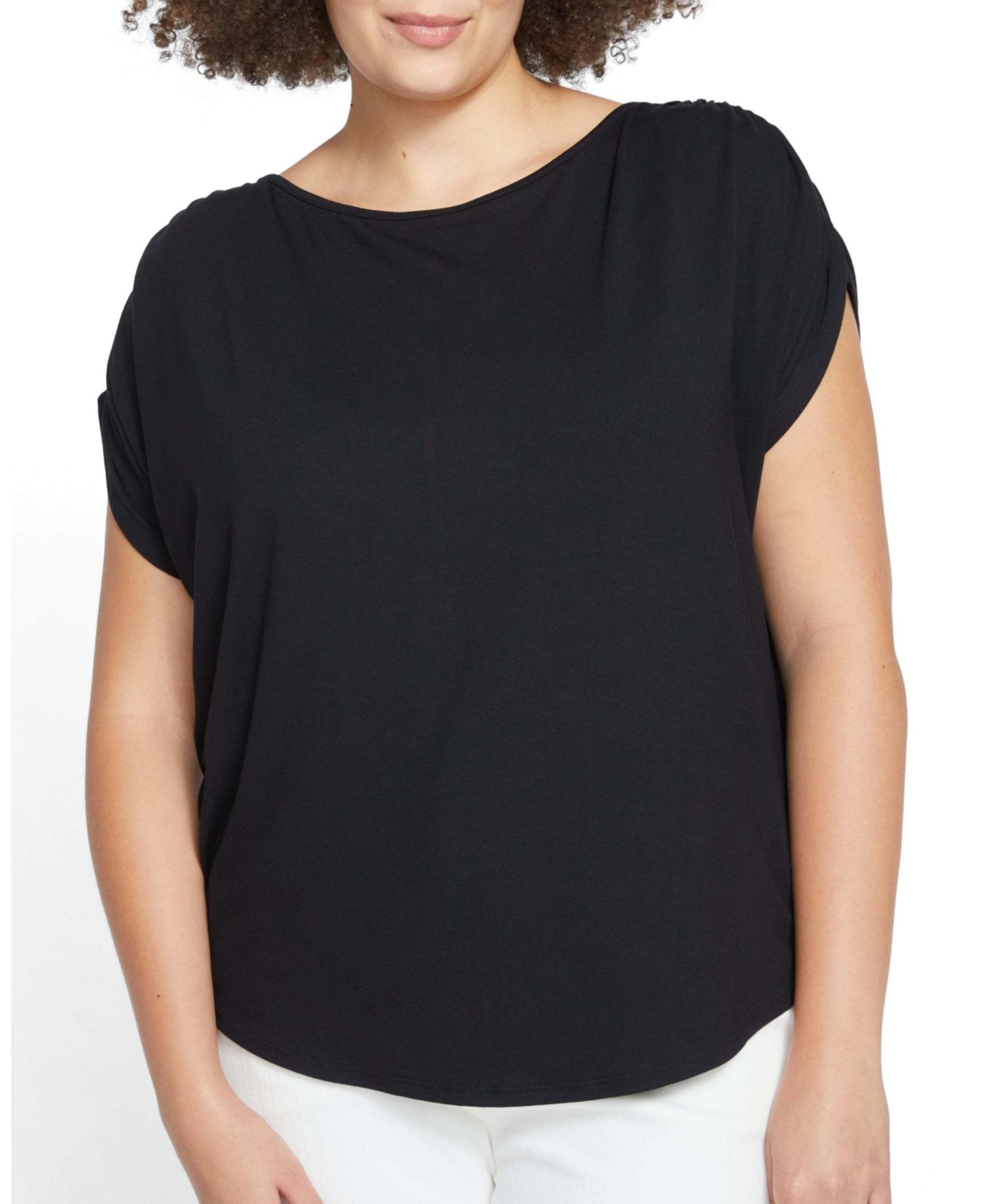 Plus Size Divine Jersey Gathered Tee