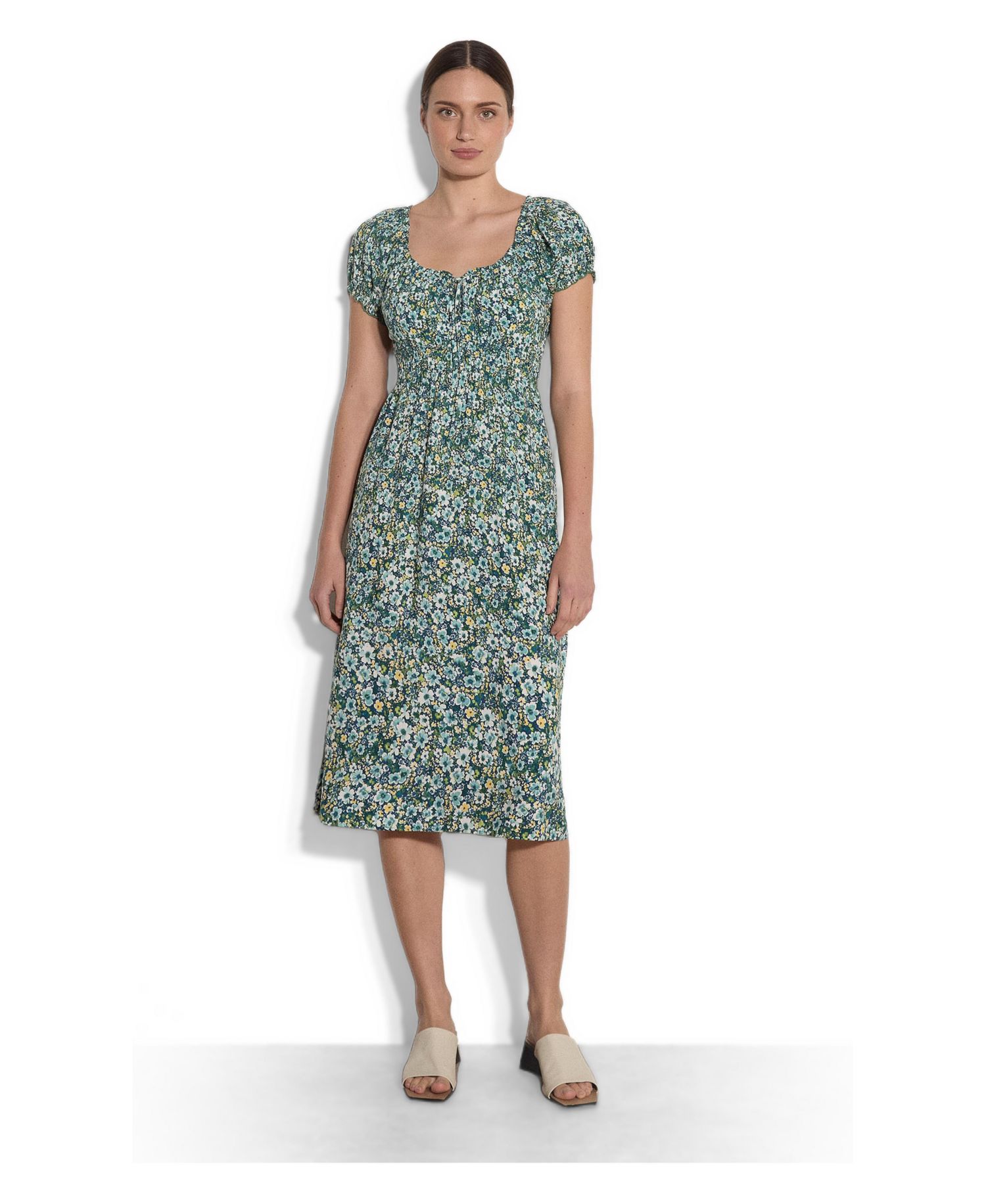 Women's Milkmaid Midi Dress