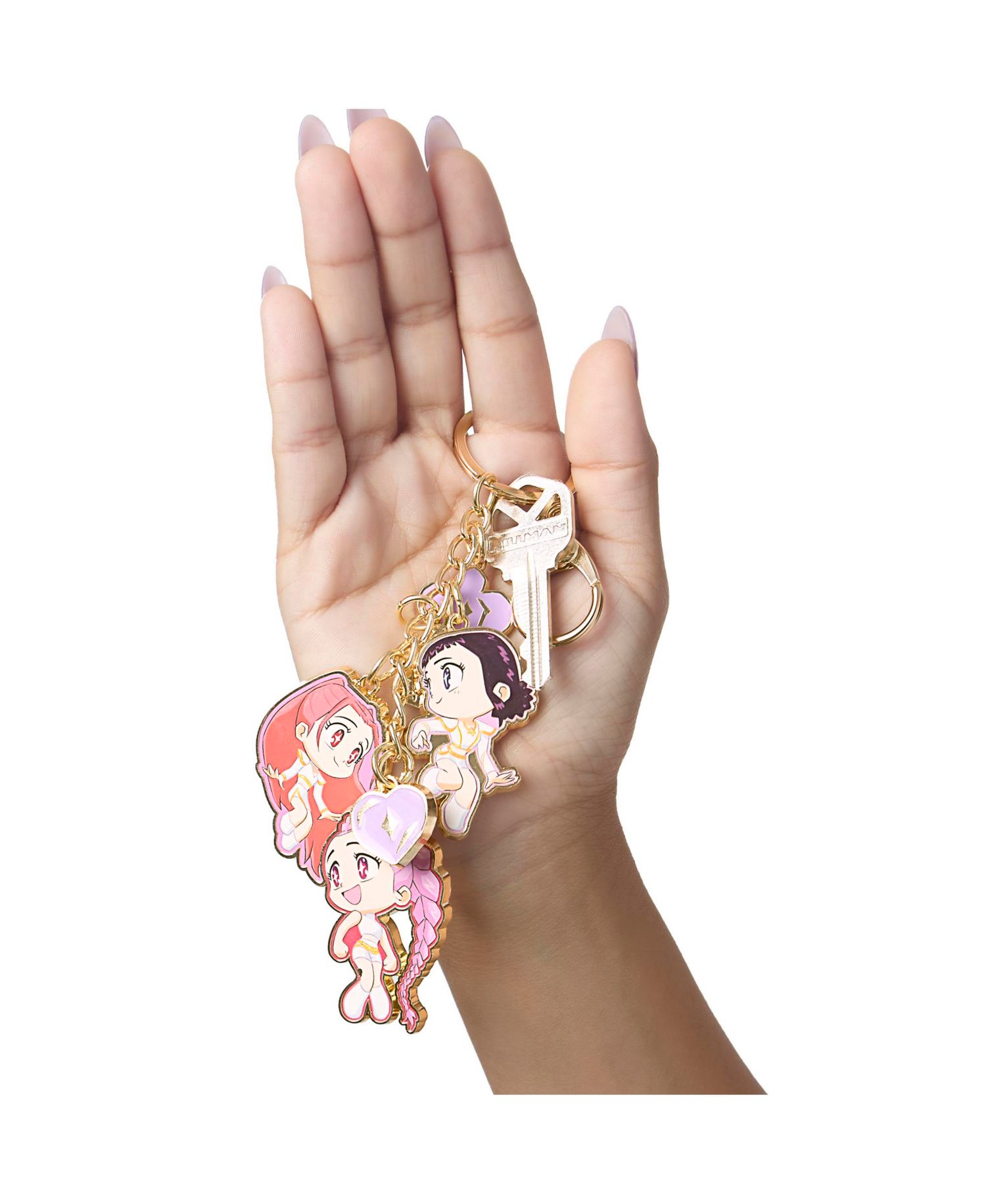 Bag Charm Keychain With Chibi Mira, Zoey, and Rumi Charm