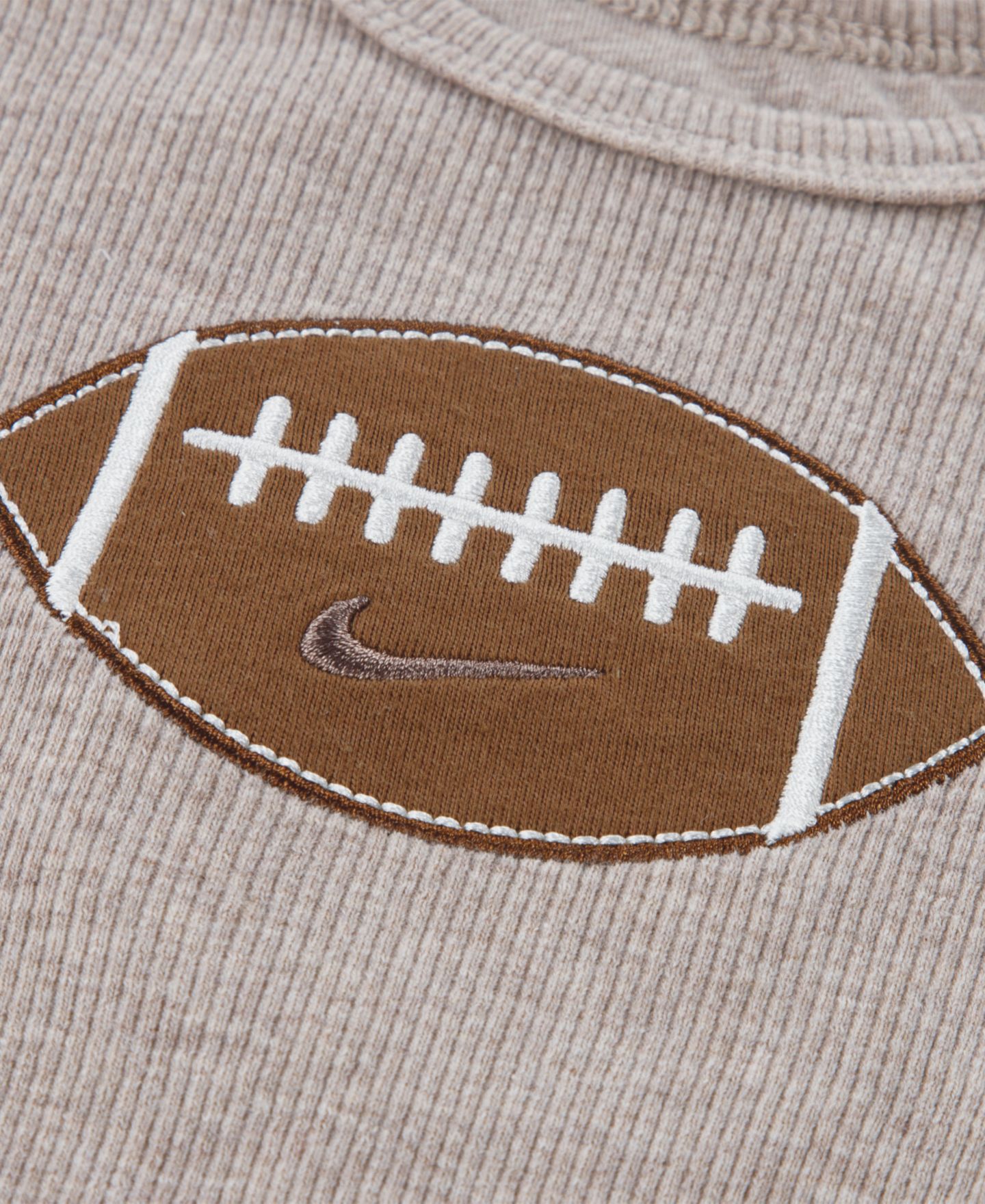 Комплект Nike Readyset Grow Football Long-Sleeve Bodysuit and Pants, 2-Piece Set для мальчиков-малышей, цвет: Норковый коричневый меланжевый — фото 4