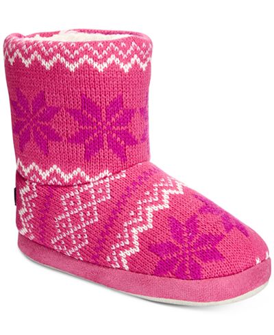Stride Rite Fair Isle Knit Slipper Boots, Toddler Girls (2T-5T) & Little Girls (2-6X)
