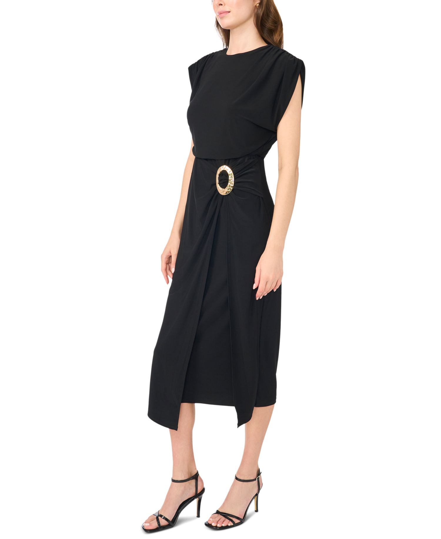 Women's Jersey Wrap Midi Dress