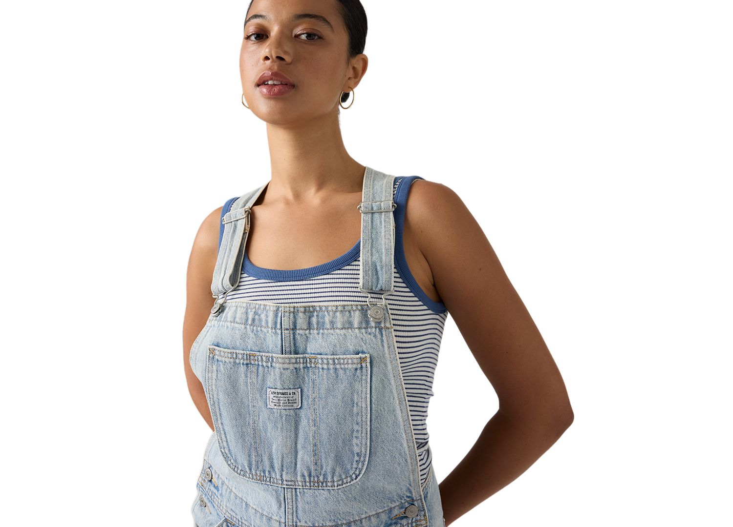 Women's Utility Overall H226 Wide-Leg Denim Overalls