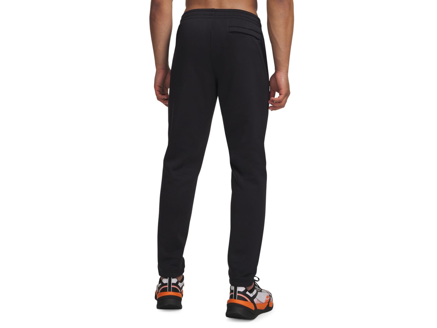 Мужские брюки Under Armour Armour Fleece, цвет: Чёрный / Белый — фото 3