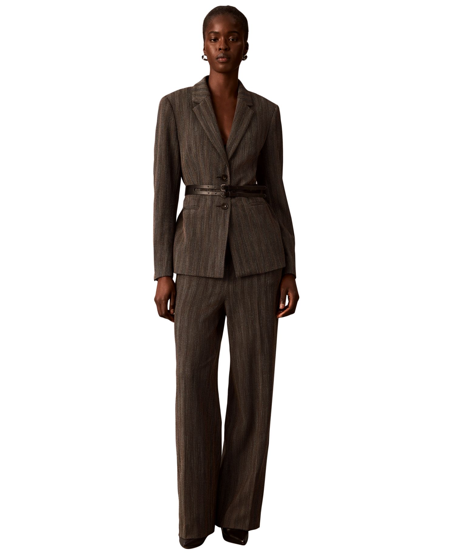 Women's Notch Collar Long-Sleeve Blazer