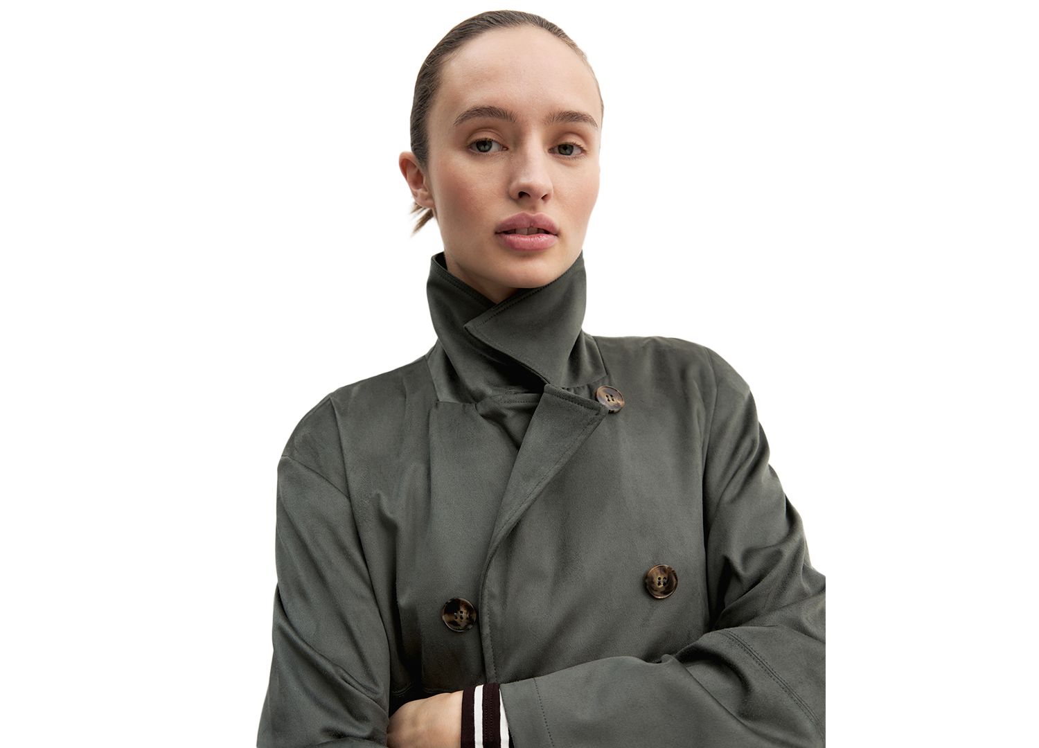 Women's Double-Breasted Belted Jacket