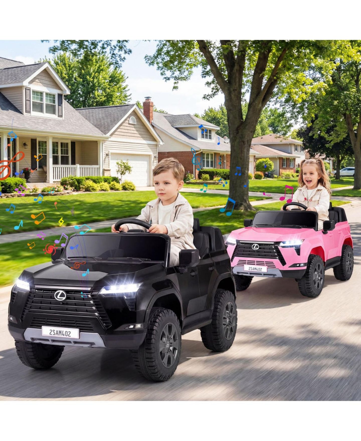 Детская игрушка HONGGE 24V Licensed Kids Ride-On SUV with 4WD Parent Remote and Spring Suspension, цвет: Чёрный — фото 2