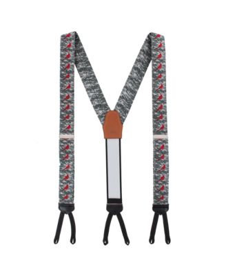 Men's The Snowy Virginia Nightingale Silk Formal End Suspenders